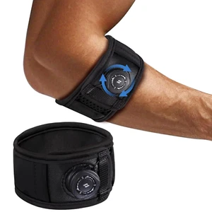 Tennis Elbow Brace for Men Women Tendonitis and Golfer S Adjustable Strap Black - Picture 1 of 1