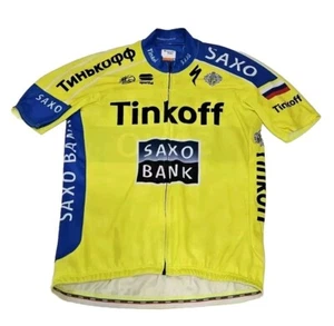 Tinkoff Saxo Bank PRO Team Cycling Jersey Made In USA Sportful Men's Sz 2XL XXL - Picture 1 of 16
