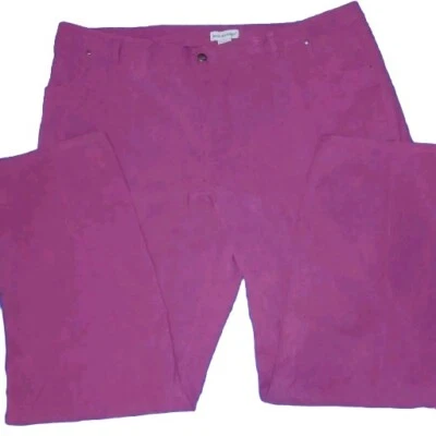 Womens Size 20 Pink Pants Jeans, Jessica London Machine Wash,Moleskin/Suede-like - Image 1 of 4