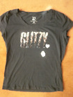 Nwot New York & Co. Basic S/Sl Black 100% Cotton T-Shirt Glitzy In Sequinsn Sz:M