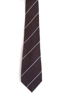 Corbata a rayas marrón y azul Ike Behar - Imagen 1 de 5