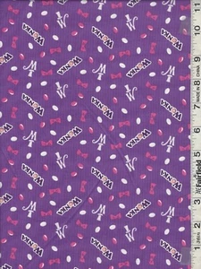 Willy Wonka Purple Jelly Beans Fabric by Camelot Fabrics   31" - Picture 1 of 1