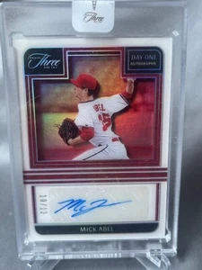 2023 Panini Tre e Due - MICK ABEL Day One Silver Holo SP AUTO /12 PHILLIES! - Foto 1 di 3