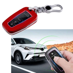 Remote Key Case Fob Red Fit Toyota Camry Corolla C-HR CHR Prado RAV4 Prius - Picture 1 of 5