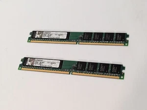 Lot of 2 Kingston KTHXW4300/1G RAM Memory, 1 Gigabit DIMM's - Picture 1 of 3