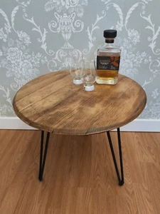 Reclaimed Whisky Barrel Table ex Scotch Whisky, Oak Coffee Table - Picture 1 of 8