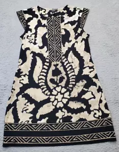 Alfani A Line Dress Womens Petite Multi Paisley Cap Sleeve Round Neck Pullover - Picture 1 of 9