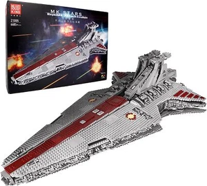 Mould King 21005 Republic Attack Cruiser Star Spaceship Building Block UCS MOC - Picture 1 of 10