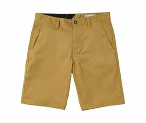 Volcom Frickin Chino Short Dark Khaki Size 28 Men’s New With Tags - Picture 1 of 2