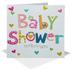 Tarjetas y sobres de invitación de baby shower bebé niño niña revelación de género invitación - Imagen 1 de 4