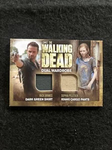 Walking Dead Season 2 Rick Grimes Shirt & Sophia Pants Dual Wardrobe Relic DM01 - Picture 1 of 2