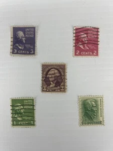 seltene alte USA Briefmarken - 5 Briefmarken - Bild 1 von 9
