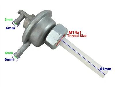 Petcock Cock Auto Fuel Pump For Honda Elite CH150 CH150D DELUXE Scooter 1985 - Изображение 1 из 4