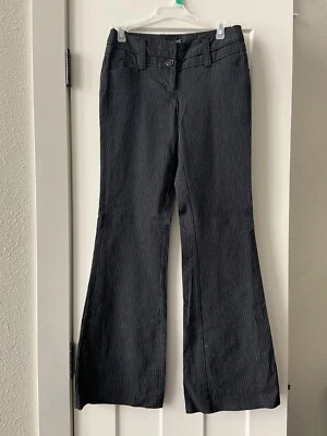 Tracy Evans Black With White Stripe Junior Boot Cut Dress Panrs Size 1 - Image 1 of 4