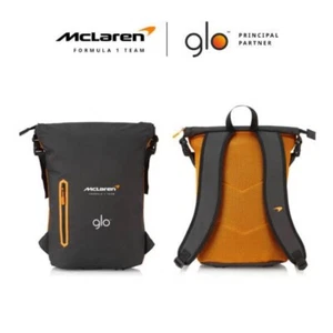 Mclaren F1 Formula 1 Team × glo Roll Top Bag Backpack Rucksack Unused From JAPAN - Picture 1 of 4