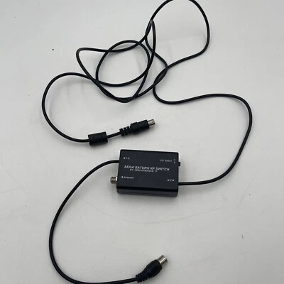 Sega Saturn Vintage Retro Video Game Console RF Switch Performance 1997 TV - Image 1 of 4