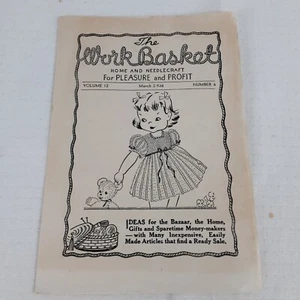 Folleto de papel The Work Basket volumen 12 de marzo 2-938 número 6 para el hogar y artesanía de aguja - Imagen 1 de 9