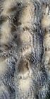 Beige Brown Fancy Feather Long Hair Faux Fur Upholstery Fabric