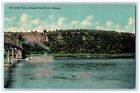 Dubuque Iowa Postcard Riverside View Eagle Point Park Steamer Ship 1911 Antique