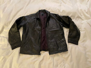 Vintage gap real leather jacket black size M