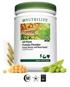 Amway Nutrilite Organic-Vegan Plant Based Protein Non-gmo, Gluten-Sugar Free - Picture 1 of 3