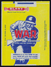 1941-42 R164 Gum Inc. "War Gum" high number yellow wrapper. High grade. Rare.