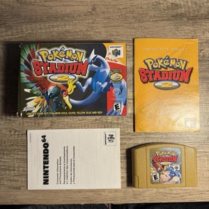 Pokémon Stadium 2 N64 Nintendo 64 CIB Complete Box Manual Tested Authentic Rare - Picture 1 of 23