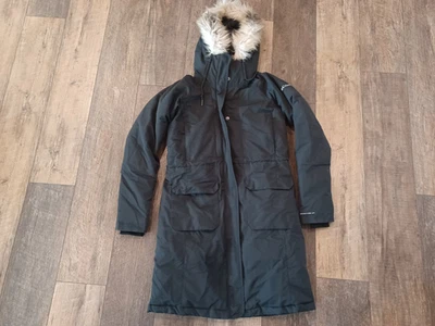Parka/chaqueta de plumón para mujer COLUMBIA Omni Tech piel extraíble negra. Talla S Foto 1 de 4