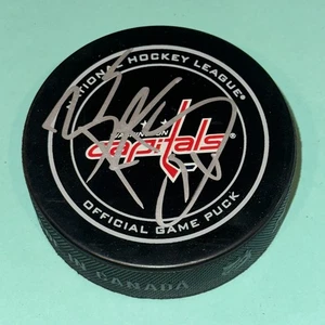 BRADEN HOLTBY Signed Washington CAPITALS Official GAME Puck PSA COA - Picture 1 of 3