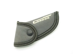 Vtg '80s Condor 83 Japan Gray Nylon Sheath for Small 3.5" Folding Pocket Knife - Picture 1 of 6