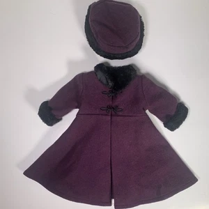 Abrigo y sombrero American Girl Retired 2001 Sugar Plum - Imagen 1 de 2