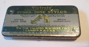 Vintage OLD VICTOR VICTROLA TUNGS-TONE STYLUS SOFT TONE TIN with 4 NEEDLES - Picture 1 of 7
