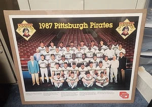 Énorme affiche photo 1987 équipe de pirates de Pittsburgh BONDS 24" X 19" Shrink enveloppée ⚾ - Photo 1/4
