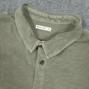 Marine Layer Shirt Mens 2XL Green Button Up Short Sleeve Pocket Cotton - Picture 1 of 11