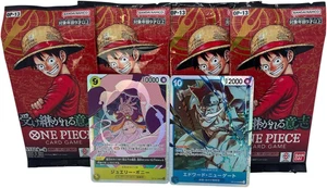 One Piece TCG OP-13 Carrying on His Will Booster Pack Set/4 Confezioni +2 Carte SR/Ja - Foto 1 di 12