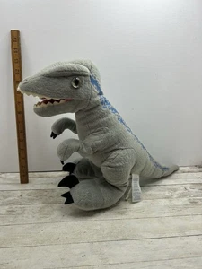 Build a Bear Jurassic World Blue Velociraptor Raptor 2022 Soft Toy Free Postage - Picture 1 of 12