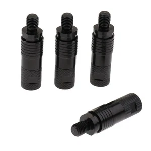 Langlebig 4 Stück Metall Schnellspanner Bissanzeiger Adapter Angeln neues Gerät schwarz - Bild 1 von 7
