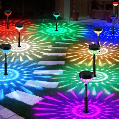 SonPen Solarlampen für Außen Garten mit Farbwechsel, 8 Stück 1200mah So - Bild 1 von 4
