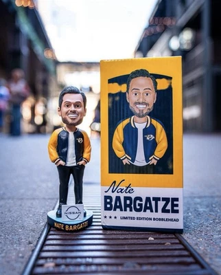 New ListingNate Bargatze Bobblehead Nashville Predators Comedian NHL Hockey SGA 12/11/25