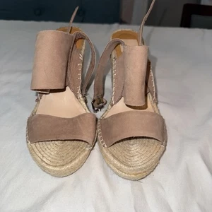 Dolce Vita Mujer Cuero Correa al Tobillo Alpargata Cuña Sandalias Marrón Talla 8.5 - Imagen 1 de 7