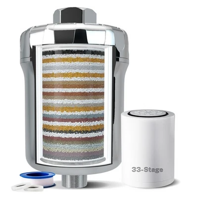 iSpring SF1S 33-Stage High Output Shower Filter Universal Filter  for Hard Water - Image 1 of 4