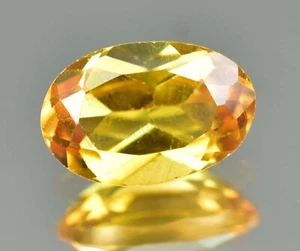 3.85 Ct Natural Yellow Golden Sapphire Excellent Oval Certified Gemstone - Picture 1 of 6