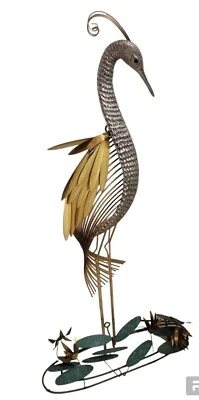 De colección Hollywood Regency Curtis Jere Garza en almohadilla de lirio escultura colgante de pared art deco Foto 1 de 4