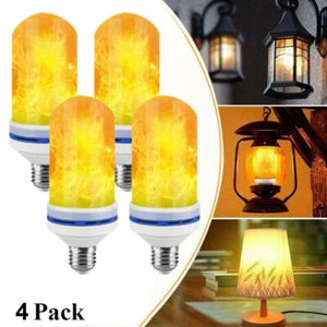 E 27 LED Licht Fackel Feuer Lampe Flammen Effekt Glühbirne Flacker Birne Deko - Bild 1 von 18