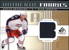 2011-12 (BLUE JACKETS) SP Game Used Authentic Fabrics Gold #AFDE3 Brassard