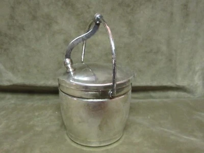 Cubo de azúcar vintage Wallace plato de plata con inserto de vidrio artículo vintage años 50 Foto 1 de 3