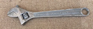 Vintage Diamond Caulk & Hufeisen Co 8" verstellbarer Schraubenschlüssel DIAMALLOY USA - Bild 1 von 7