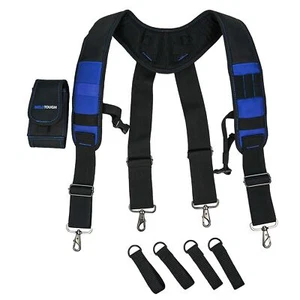 Tool Belt Suspenders Construction Work Belt Suspenders with detachable phone ... - Picture 1 of 9