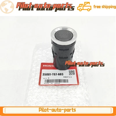 Оригинальная кнопка запуска/останова 35881-TG7-A03 для Honda Passport Pilot Ridgeline 1,5 л 3,5 л - Изображение 1 из 4
