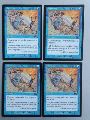 Intervene x4 PLAYSET, MTG Urza's Legacy (1999) Common Blue Instant NM - Image 1 of 2